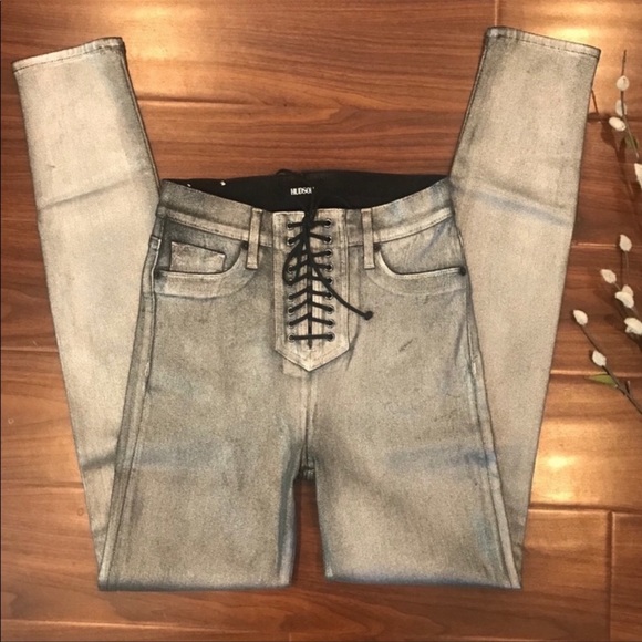 HIGH RISE BULLOCK SKINNY METALLIC JEANS Hudson - Picture 4 of 8